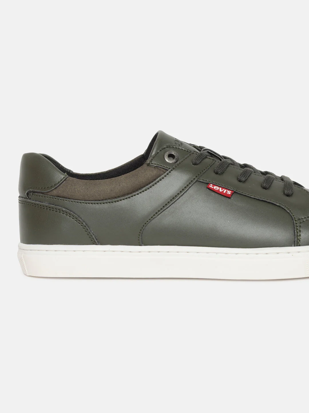Men's Olive Solid Shoes - Image 2