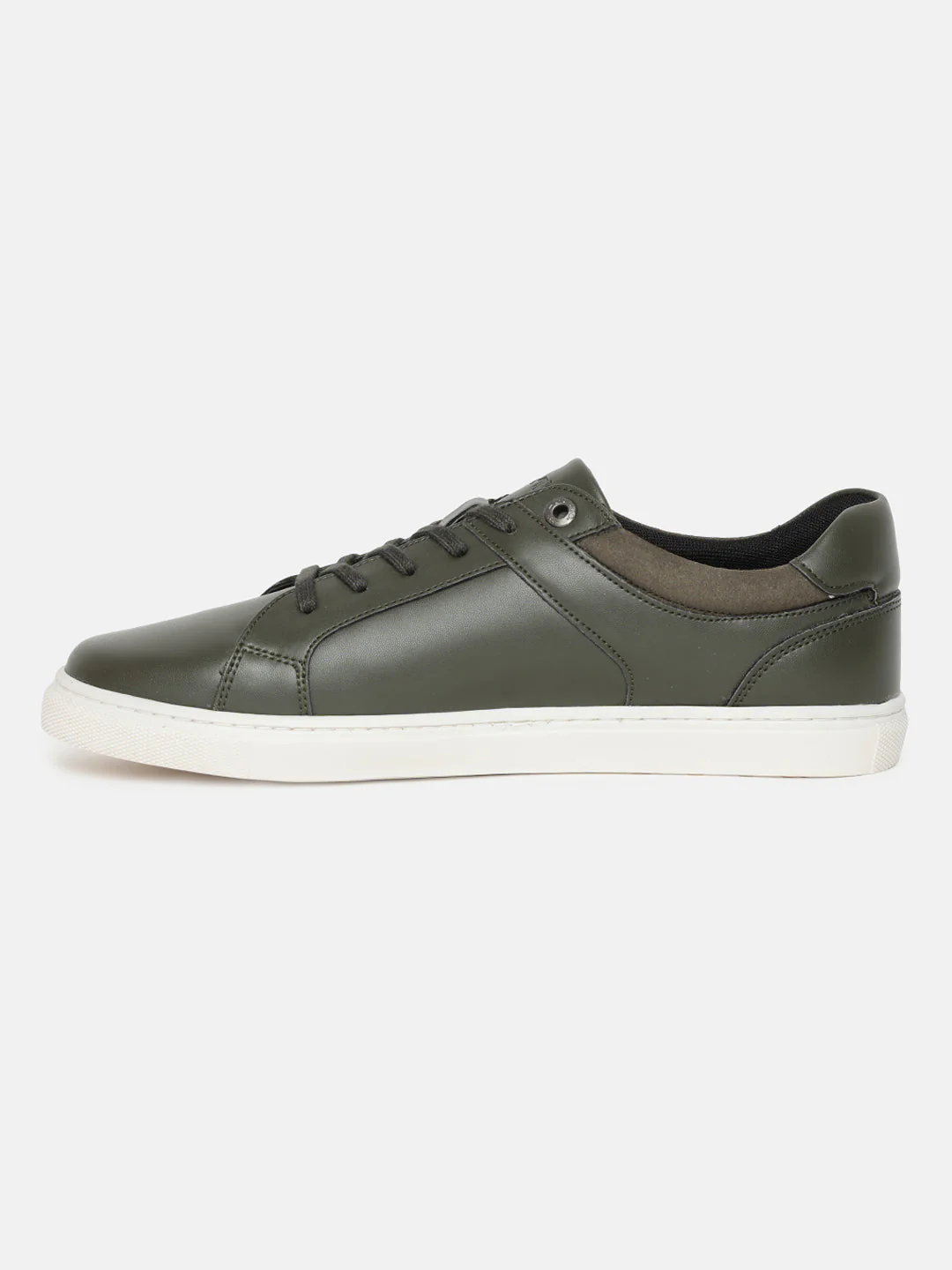 Men's Olive Solid Shoes - Image 4