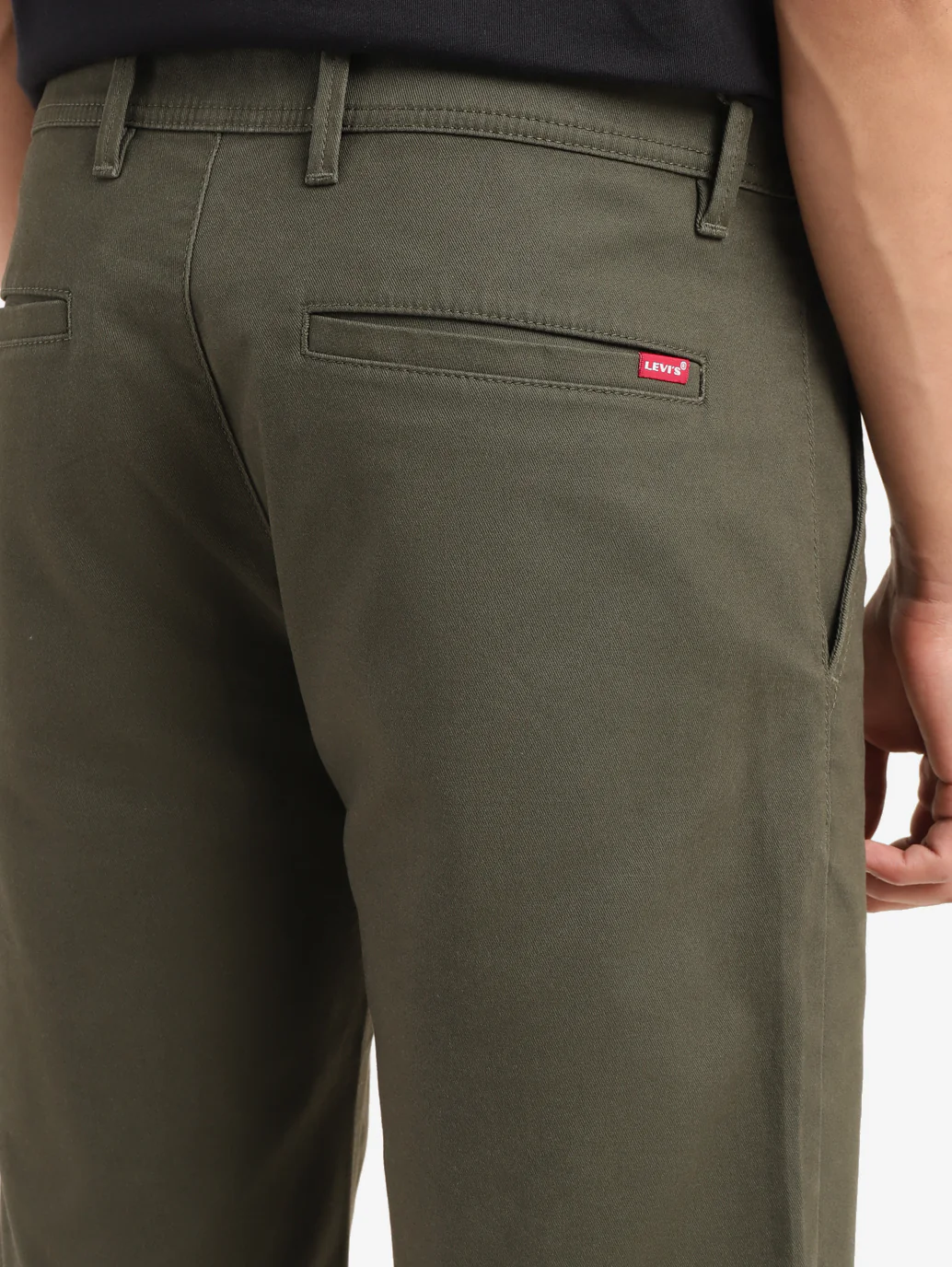 Men's Olive Tapered Shorts - Image 5