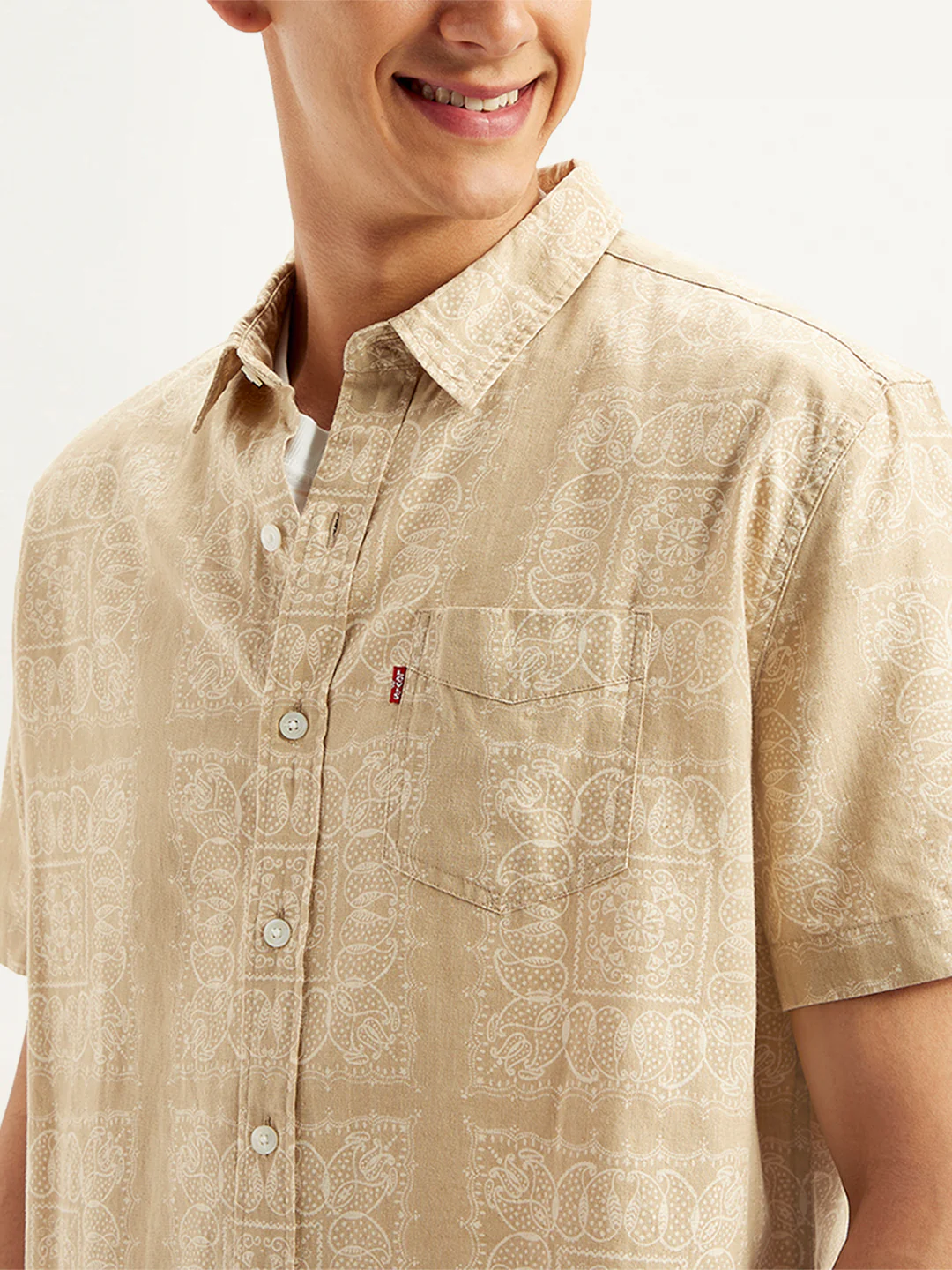 Men's Paisley Print Slim Fit Shirt - Image 5