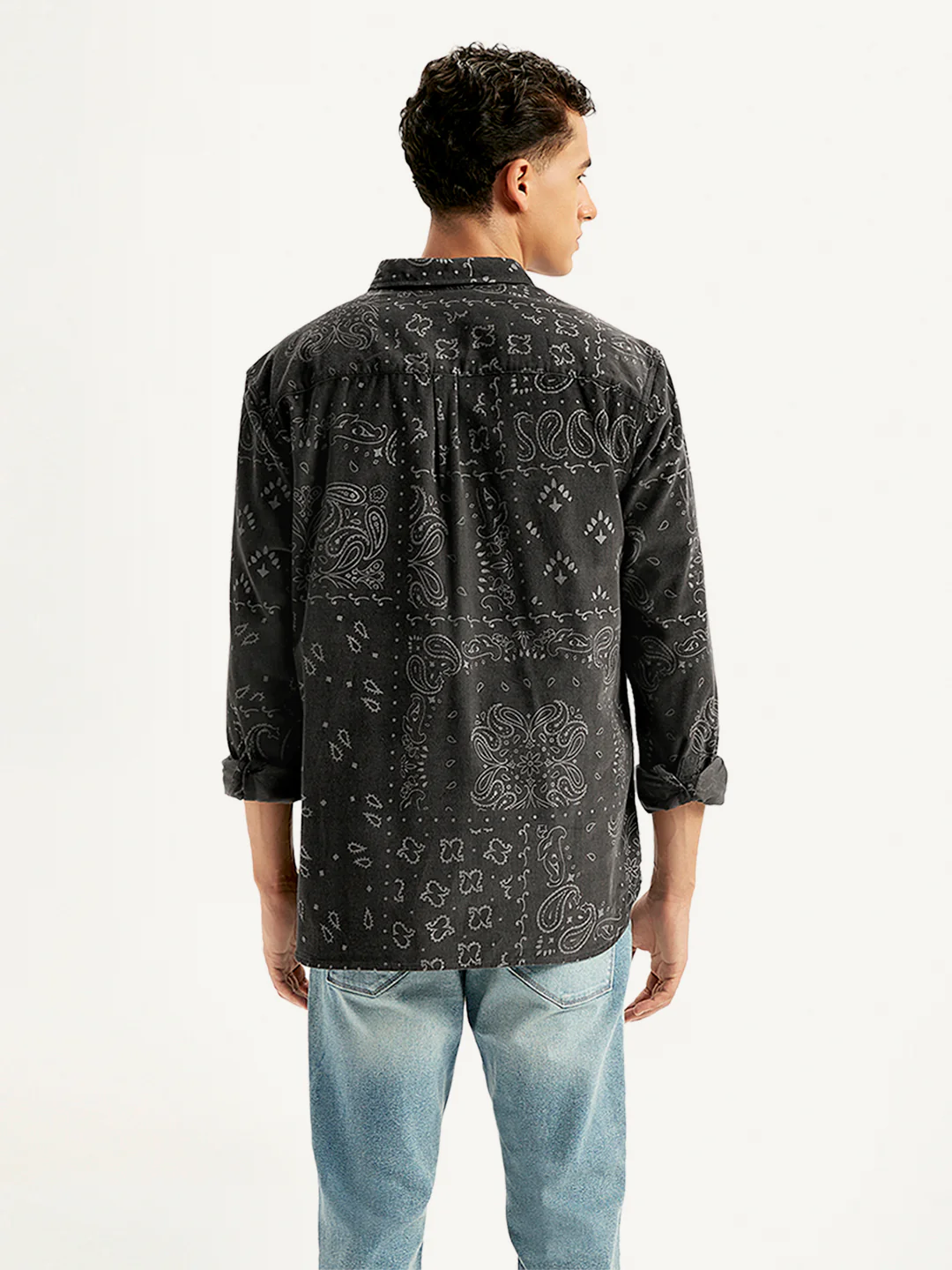 Men's Paisley Print Slim Fit Shirt - Image 3