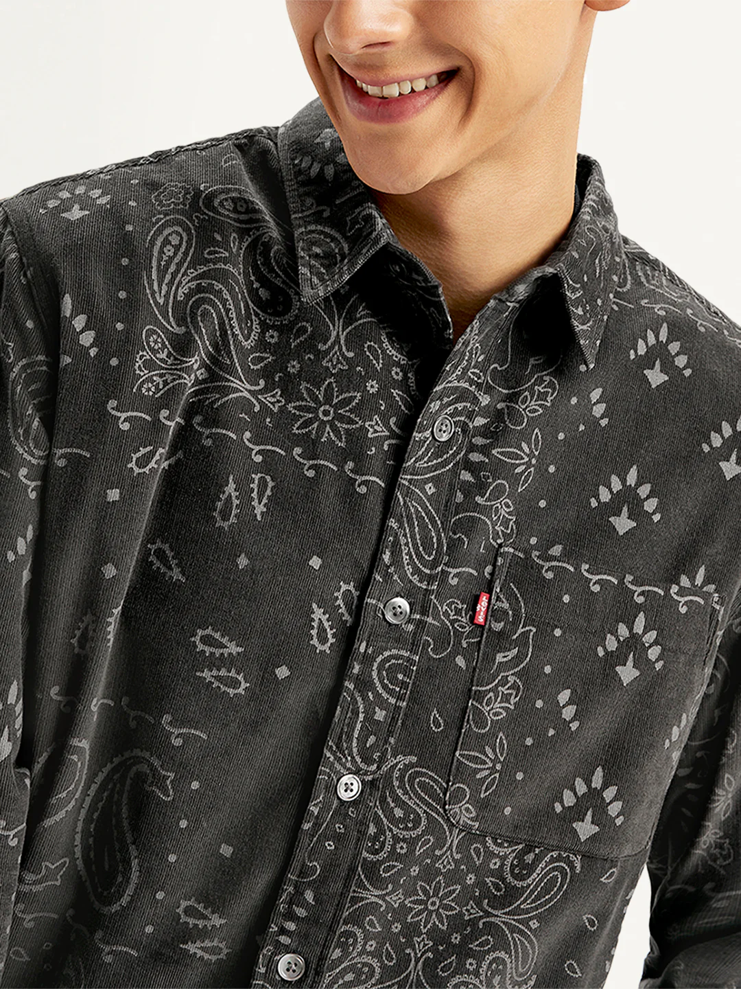 Men's Paisley Print Slim Fit Shirt - Image 5