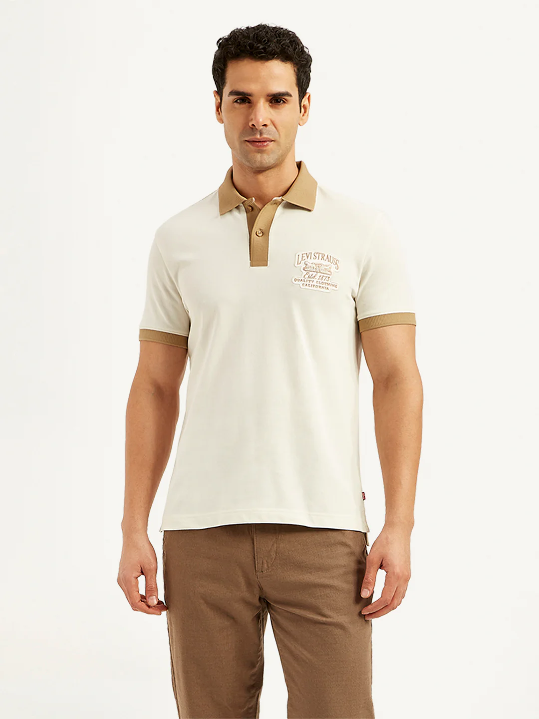 Men's Patchwork Slim Fit Polo T-Shirt - Image 2