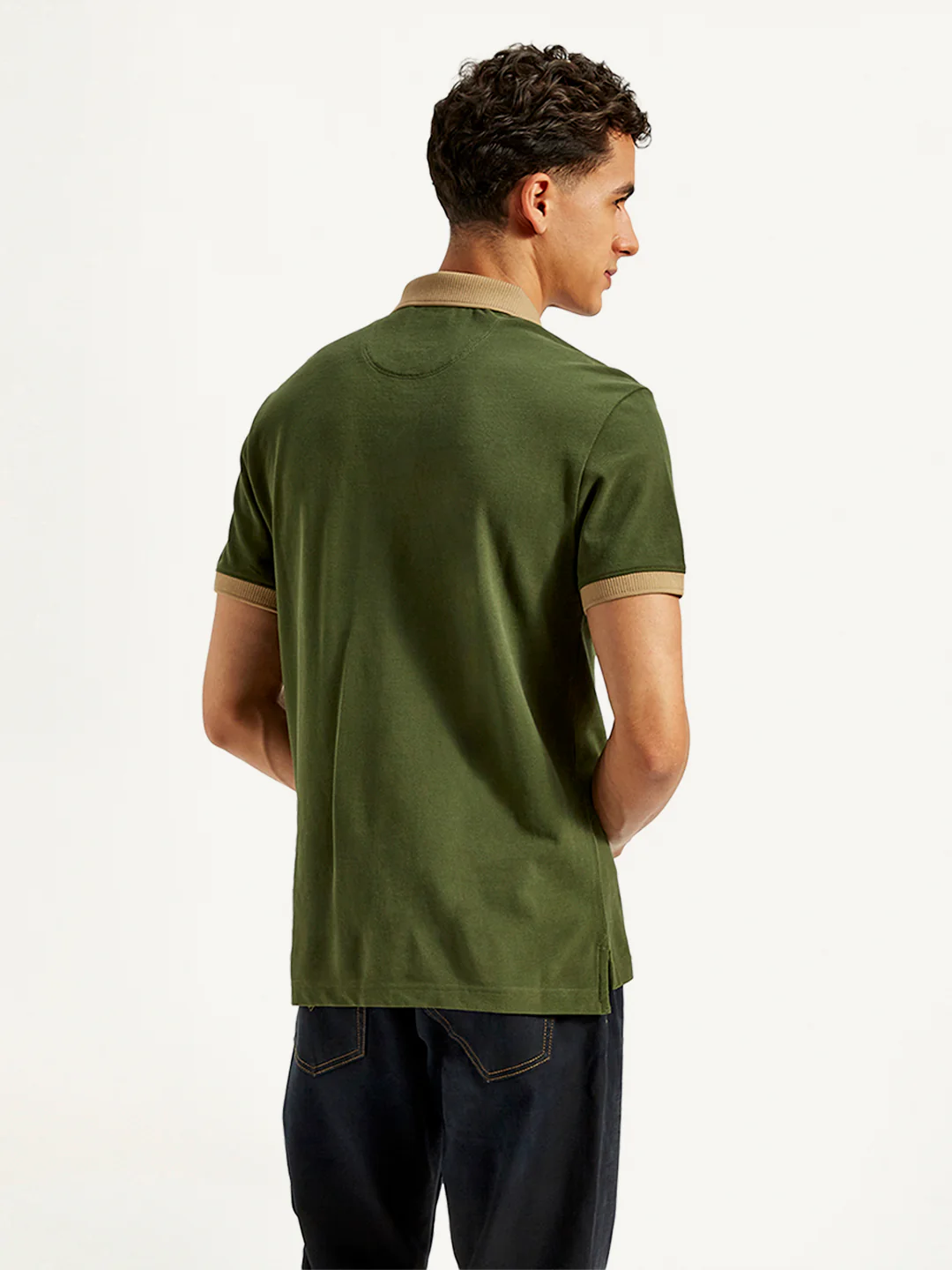 Men's Patchwork Slim Fit Polo T-Shirt - Image 3