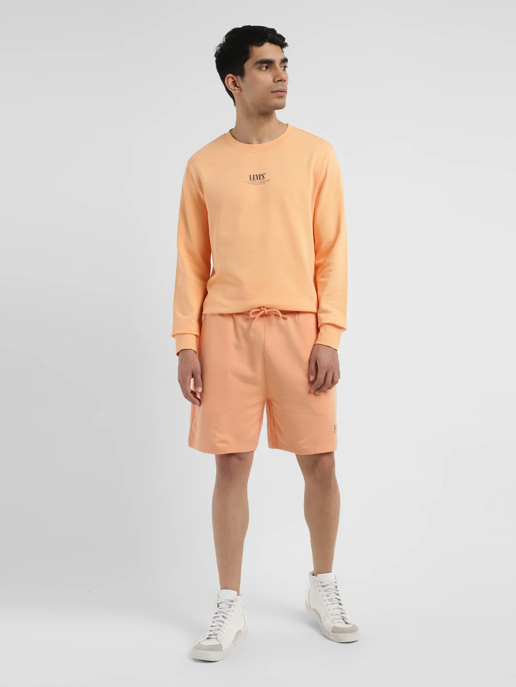 Men's Peach Regular Fit Shorts - Image 7