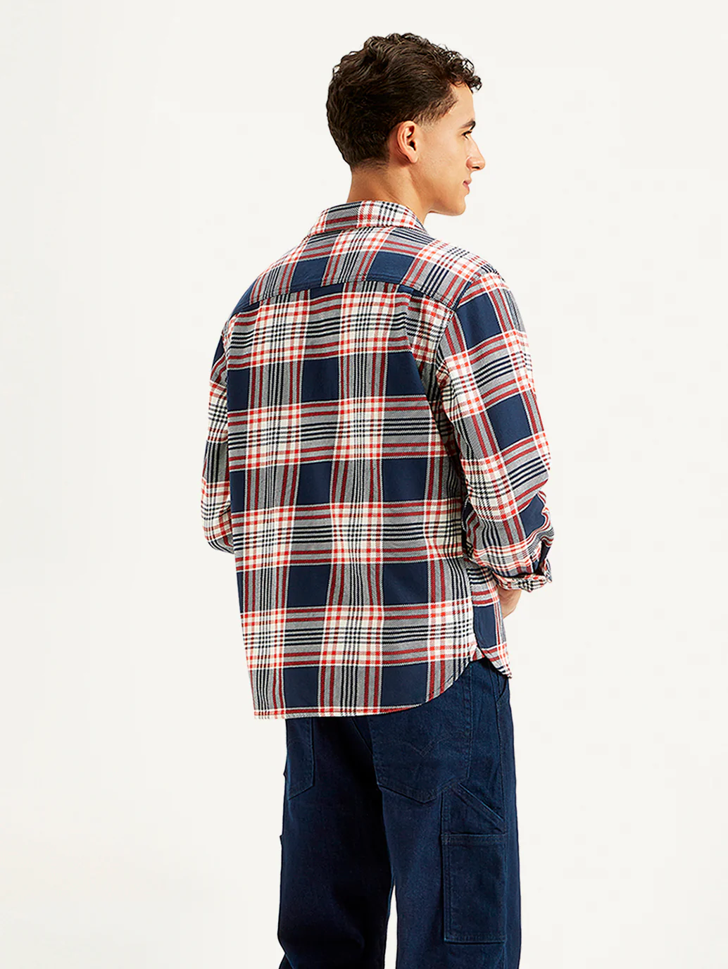 Men's Plaid Regular Fit Shirt - Image 4
