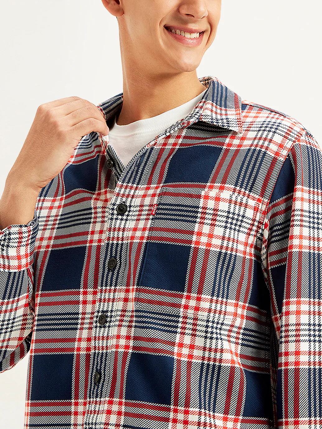 Men's Plaid Regular Fit Shirt - Image 5