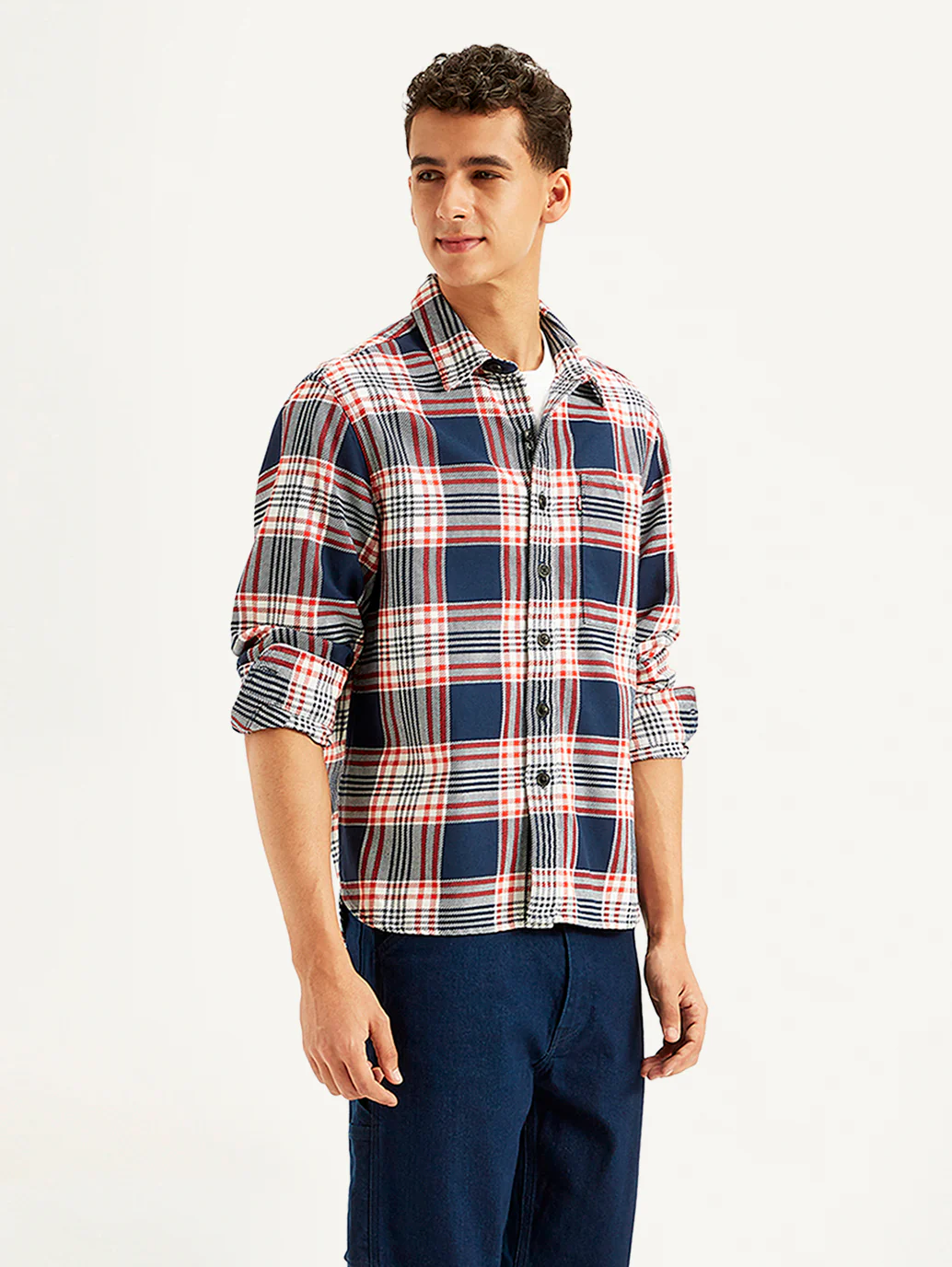 Men's Plaid Regular Fit Shirt - Image 6