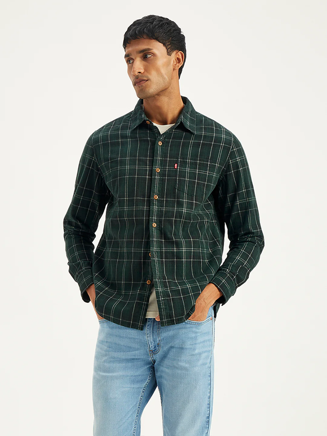Men's Plaid Slim Fit Shirt