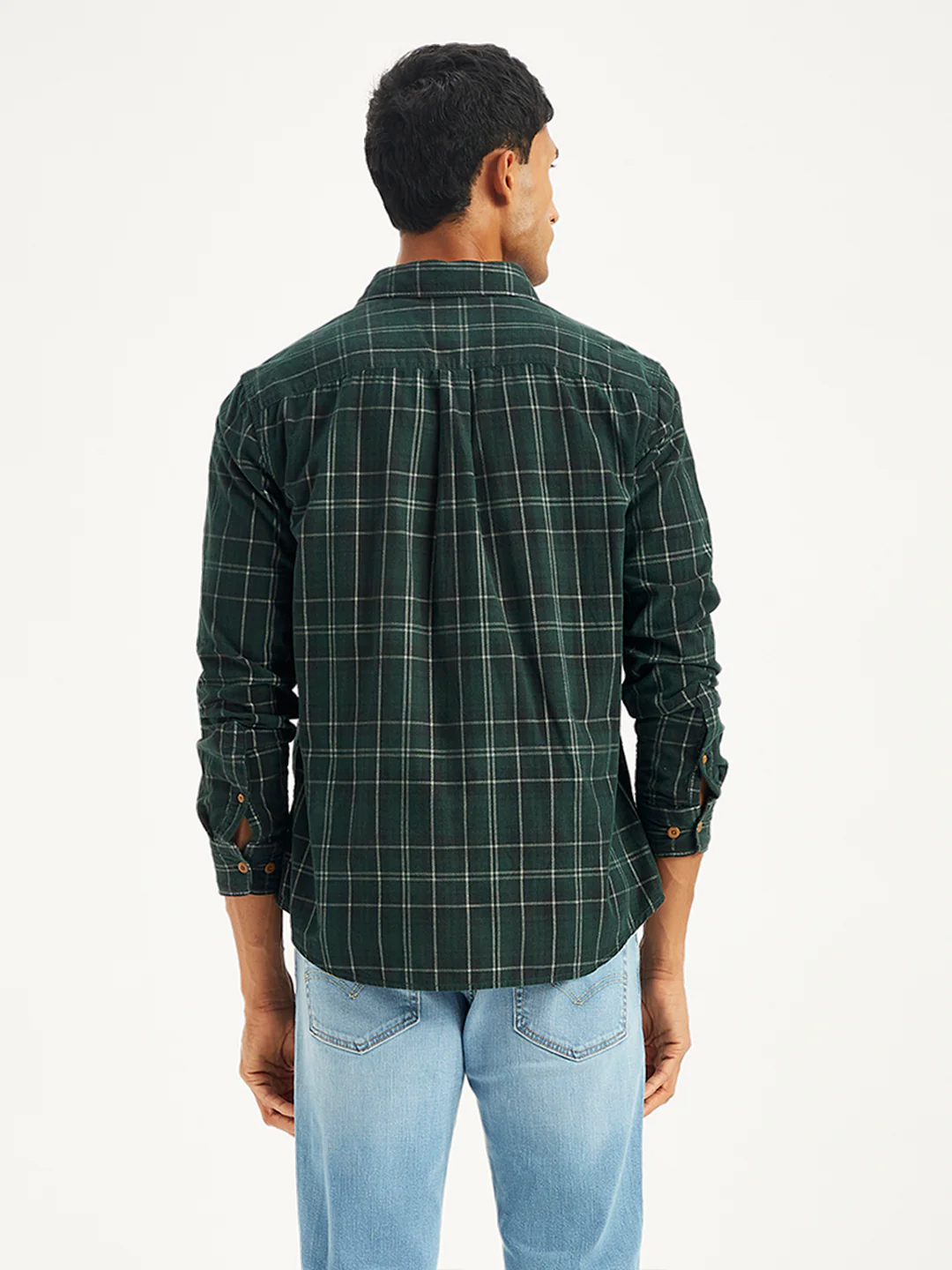 Men's Plaid Slim Fit Shirt - Image 3