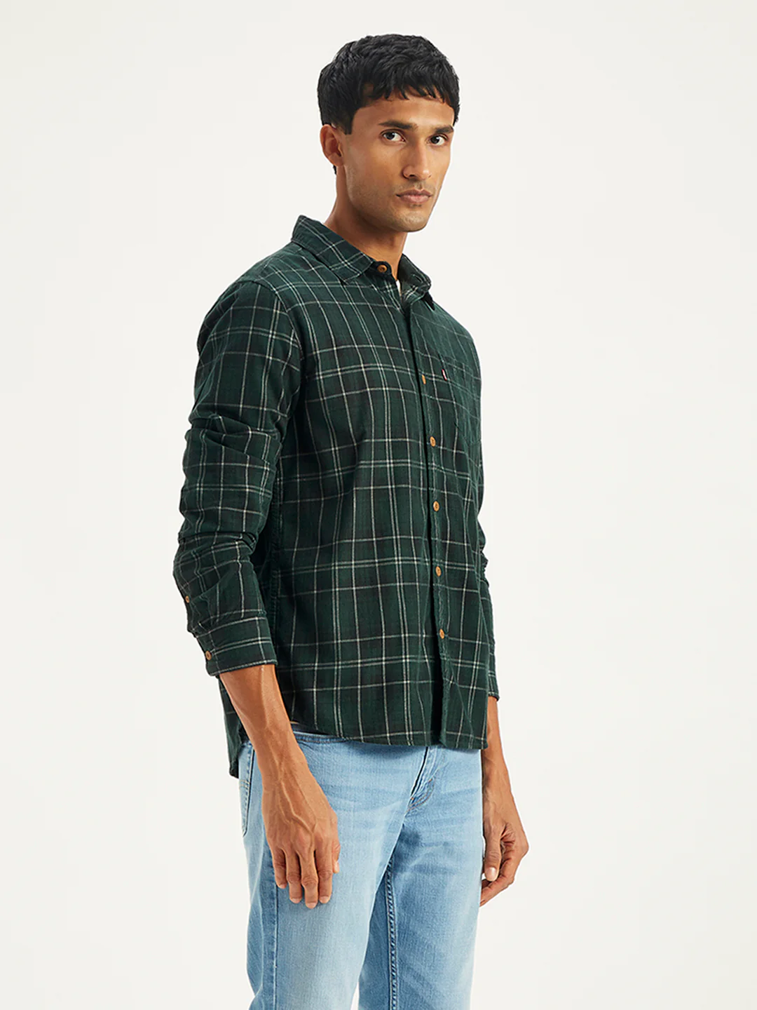 Men's Plaid Slim Fit Shirt - Image 4