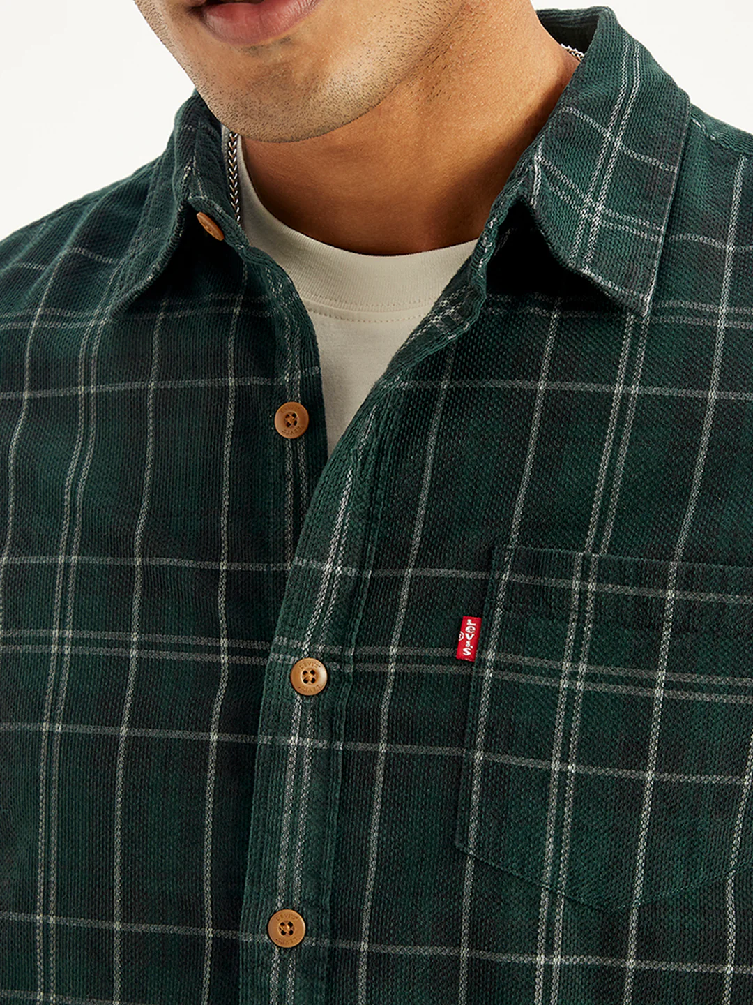 Men's Plaid Slim Fit Shirt - Image 5