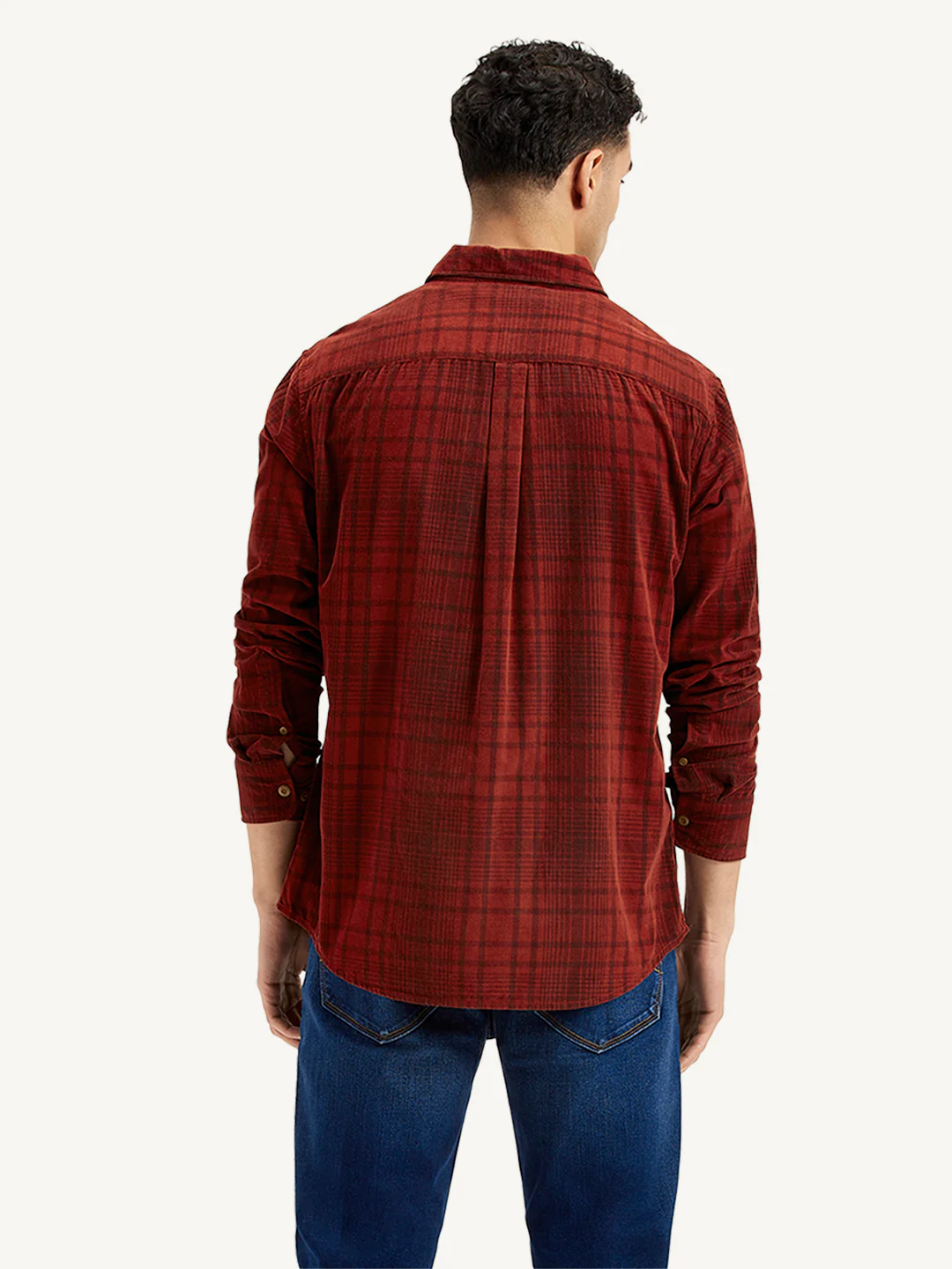 Men's Plaid Slim Fit Shirt - Image 3