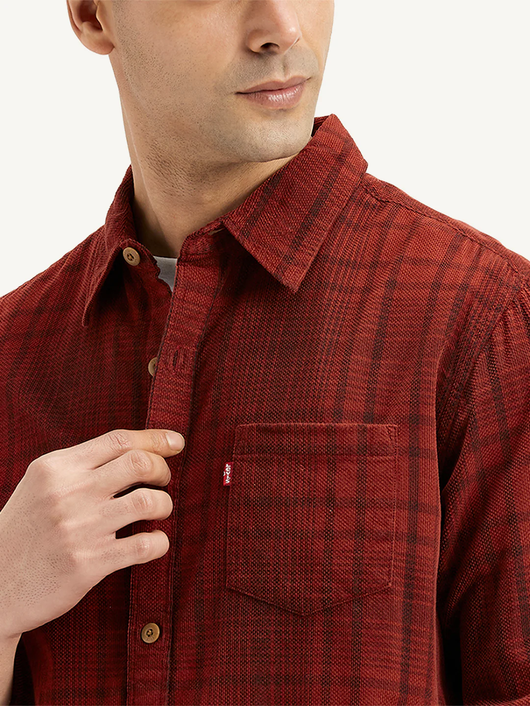 Men's Plaid Slim Fit Shirt - Image 5
