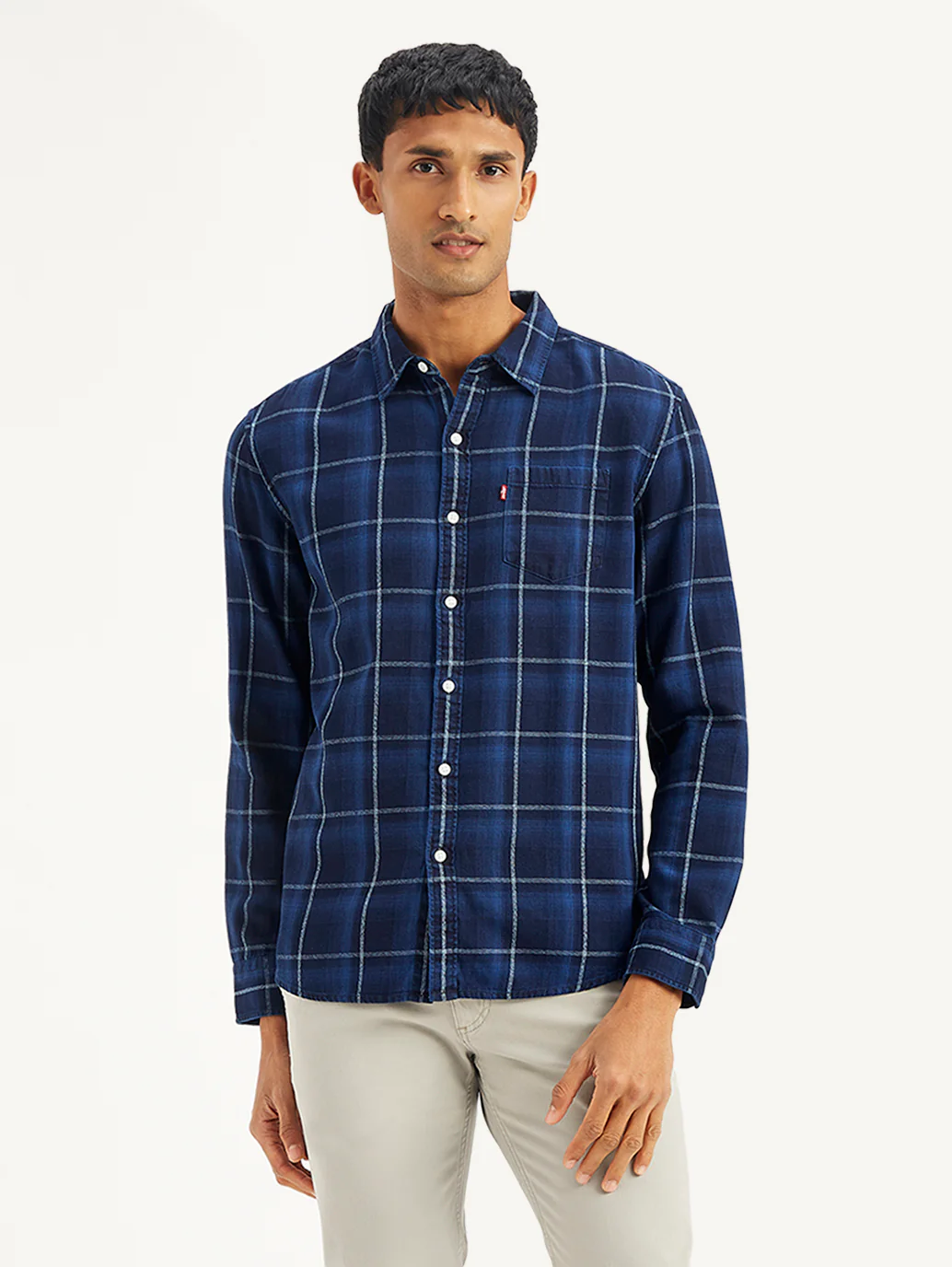 Men's Plaid Slim Fit Shirt - Image 2