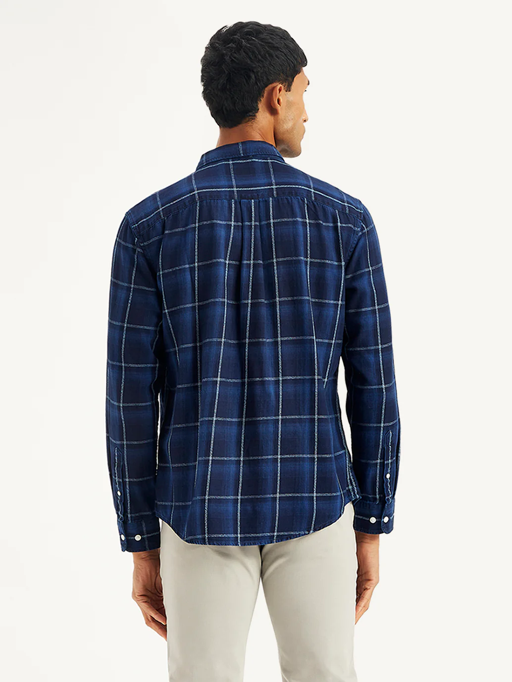 Men's Plaid Slim Fit Shirt - Image 3