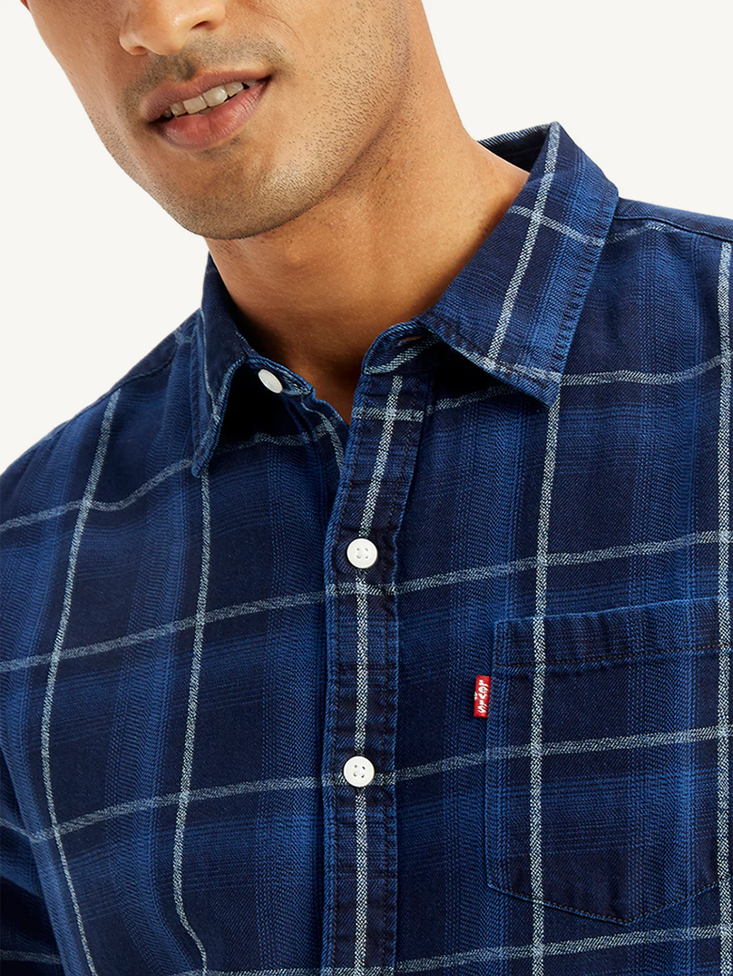 Men's Plaid Slim Fit Shirt - Image 4