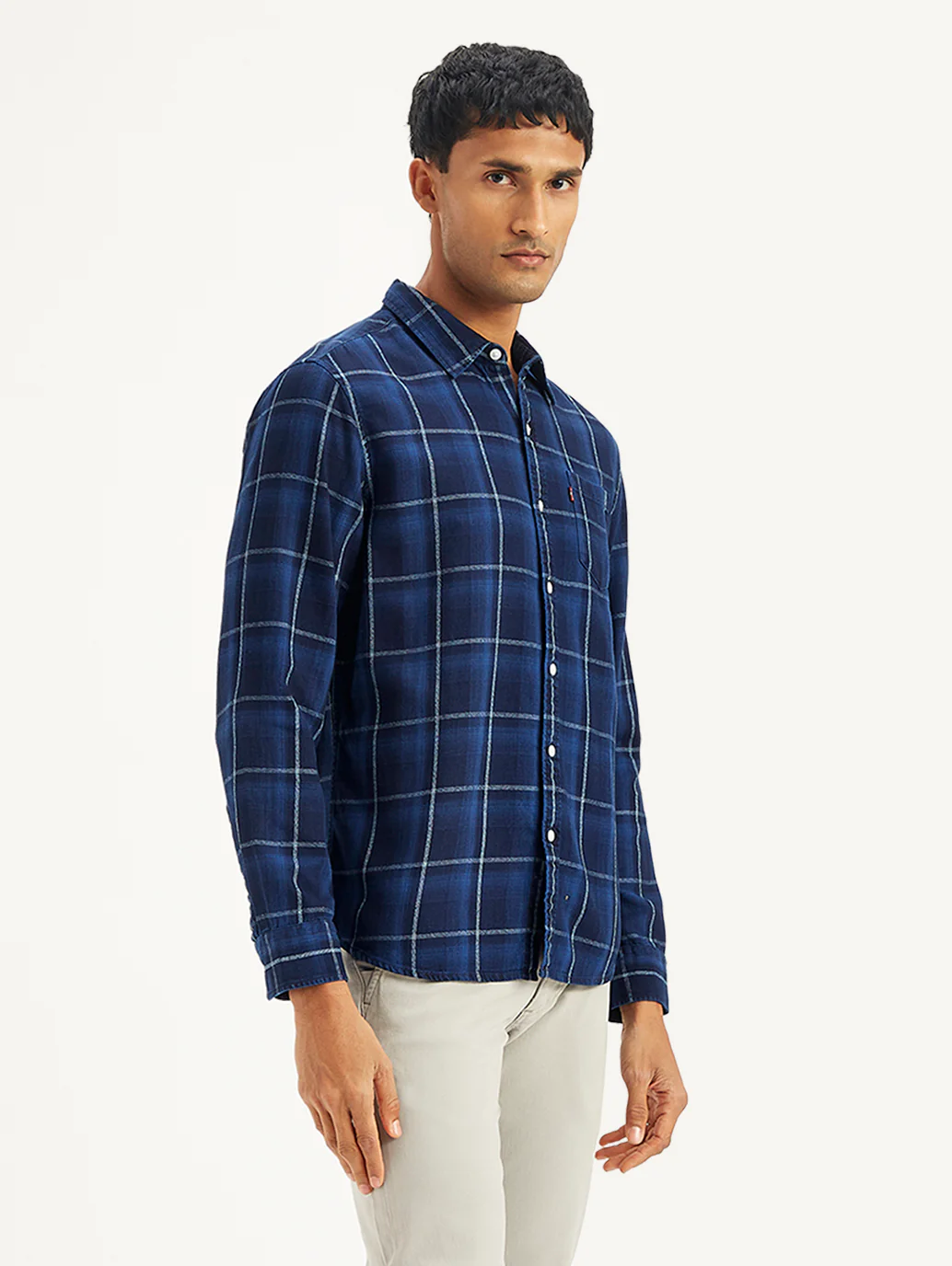 Men's Plaid Slim Fit Shirt - Image 5