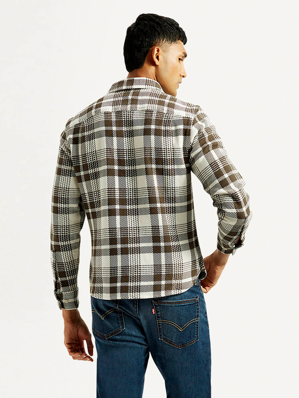 Men's Plaid Relaxed Fit Shirt - Image 3