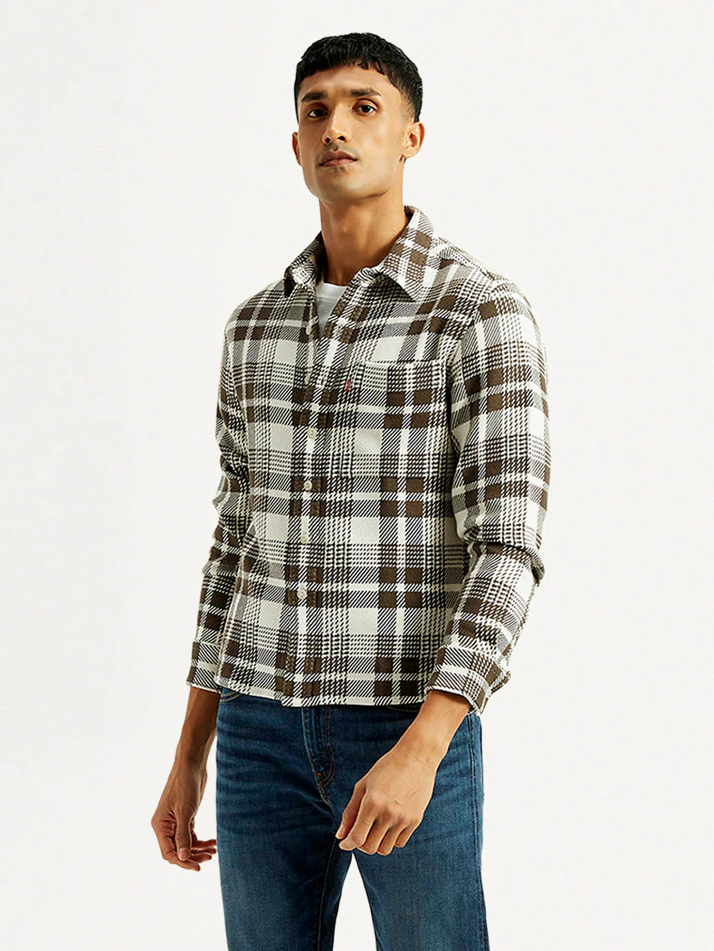 Men's Plaid Relaxed Fit Shirt - Image 6