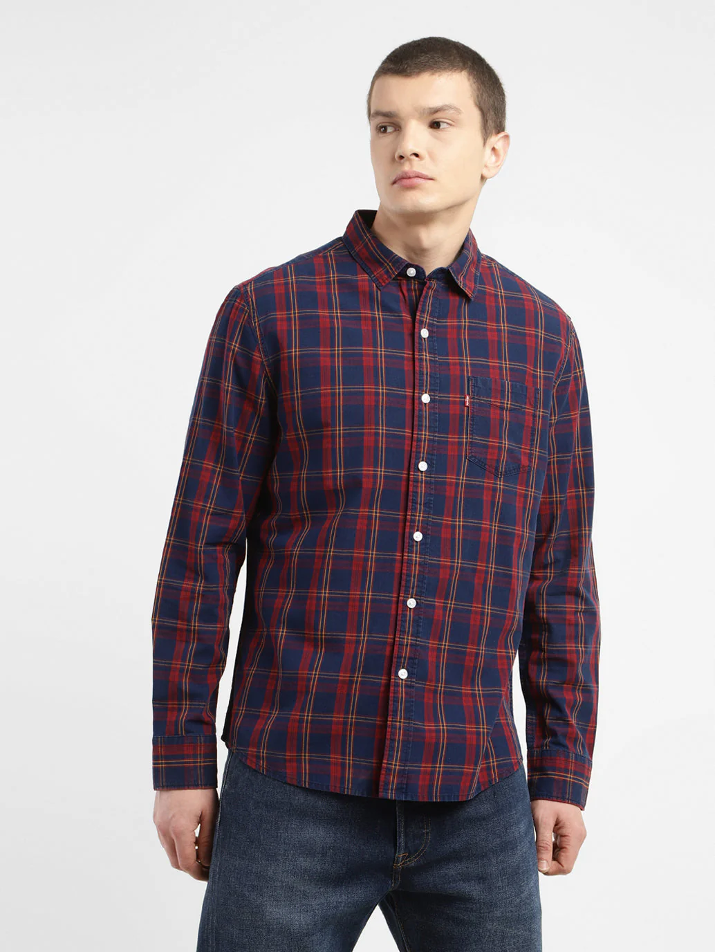 Men's Checkered Slim Fit Shirt - Image 2