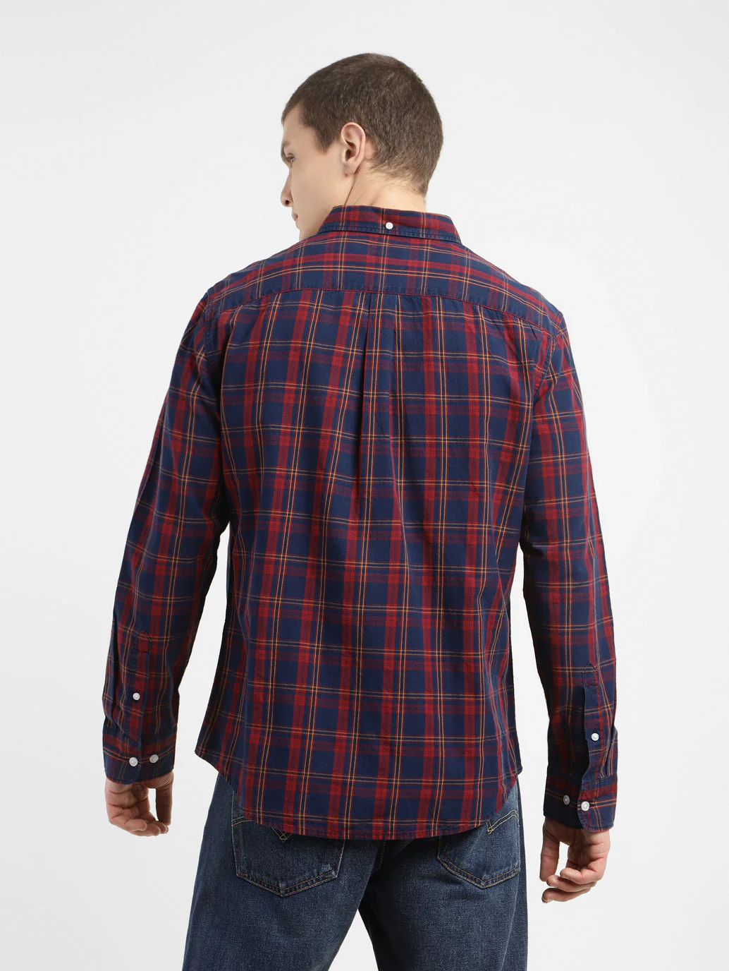 Men's Checkered Slim Fit Shirt - Image 3
