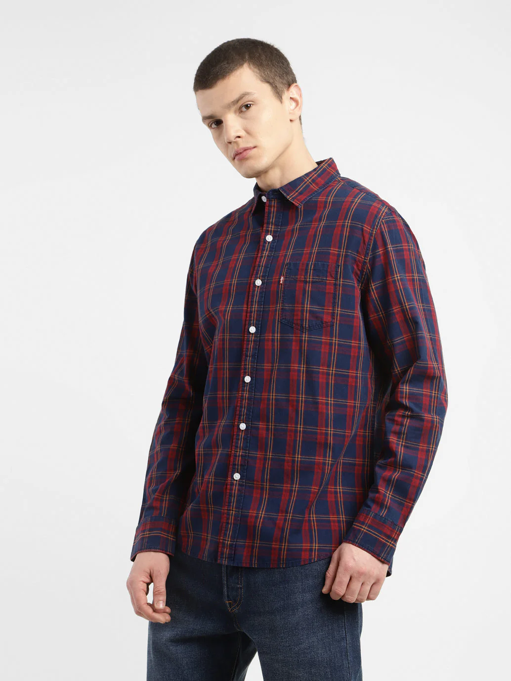 Men's Checkered Slim Fit Shirt - Image 4