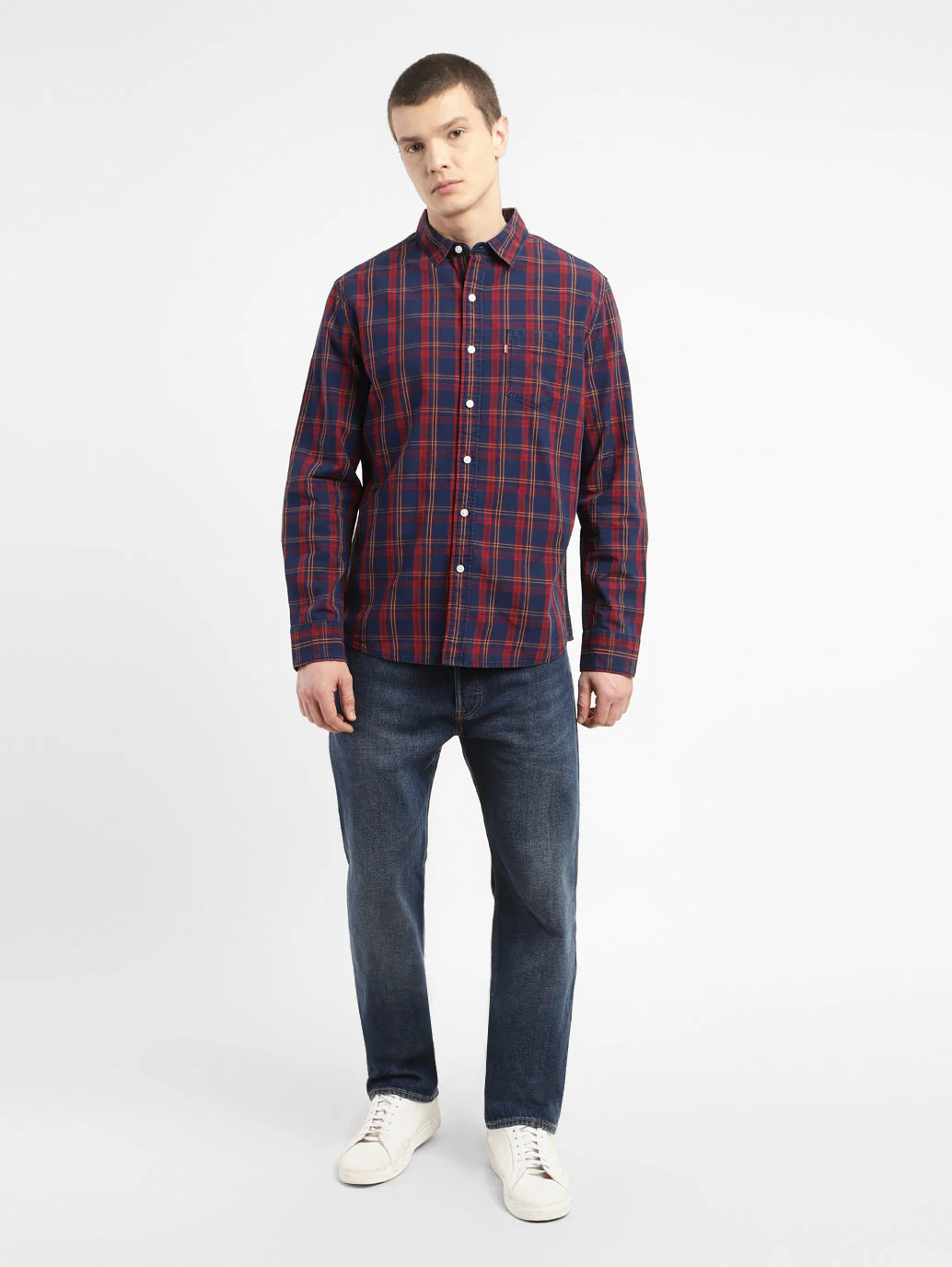 Men's Checkered Slim Fit Shirt - Image 6