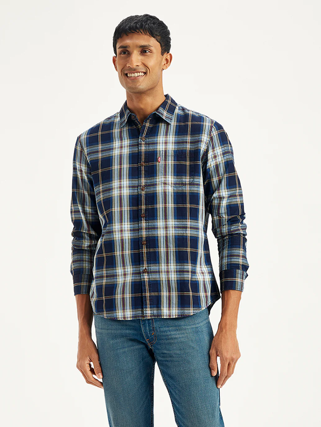 Men's Plaid Slim Fit Shirt - Image 2