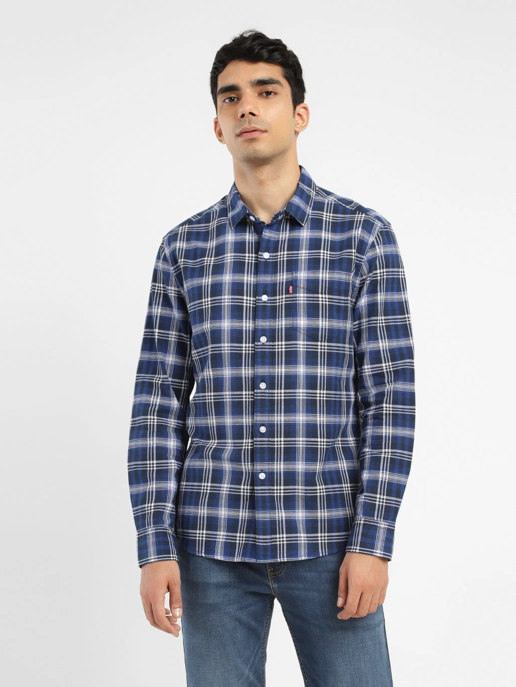Men's Checkered Slim Fit Shirt - Image 2