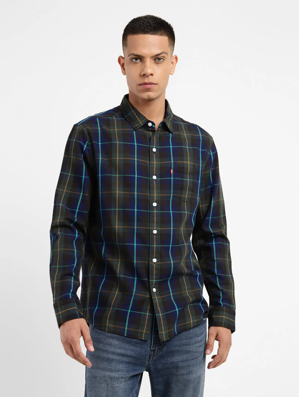 Men's Checkered Slim Fit Shirt