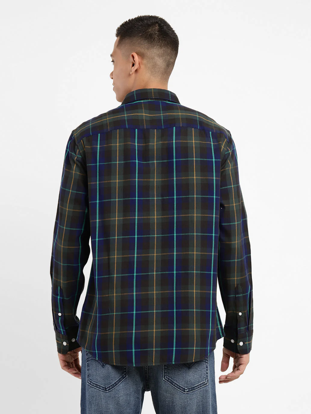 Men's Checkered Slim Fit Shirt - Image 3