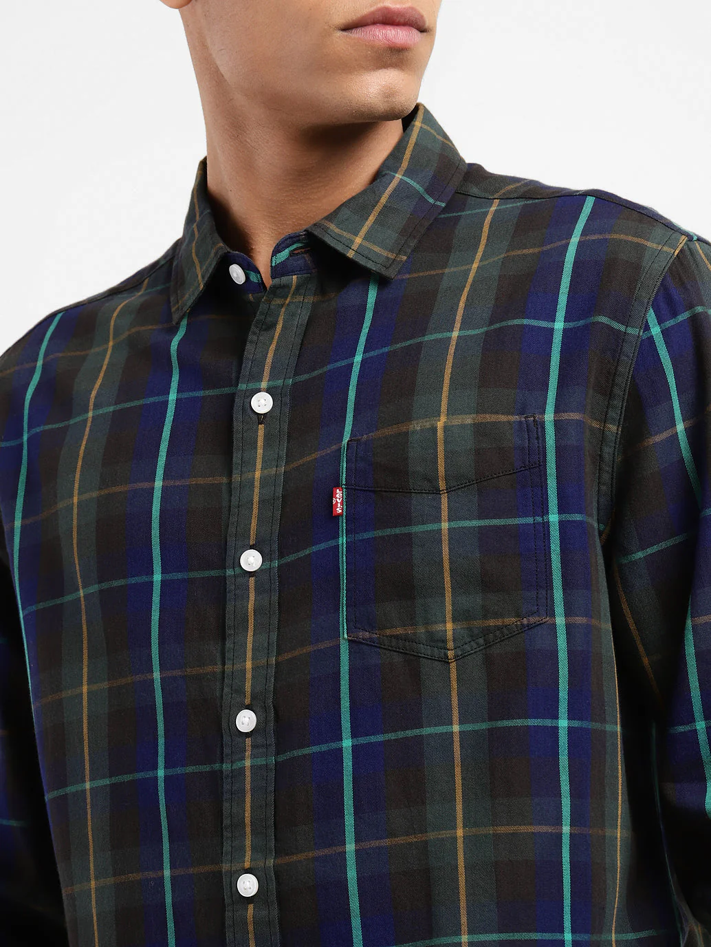 Men's Checkered Slim Fit Shirt - Image 5