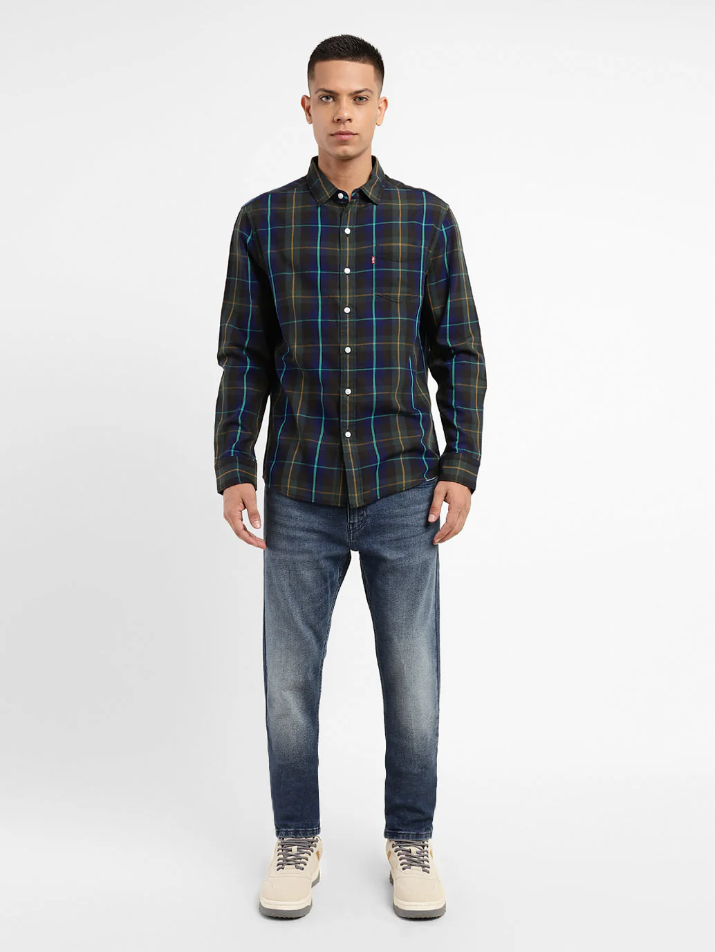 Men's Checkered Slim Fit Shirt - Image 6