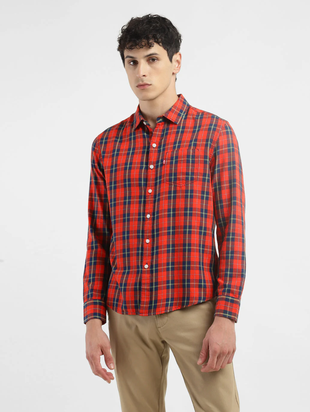 Men's Checkered Slim Fit Shirt - Image 2