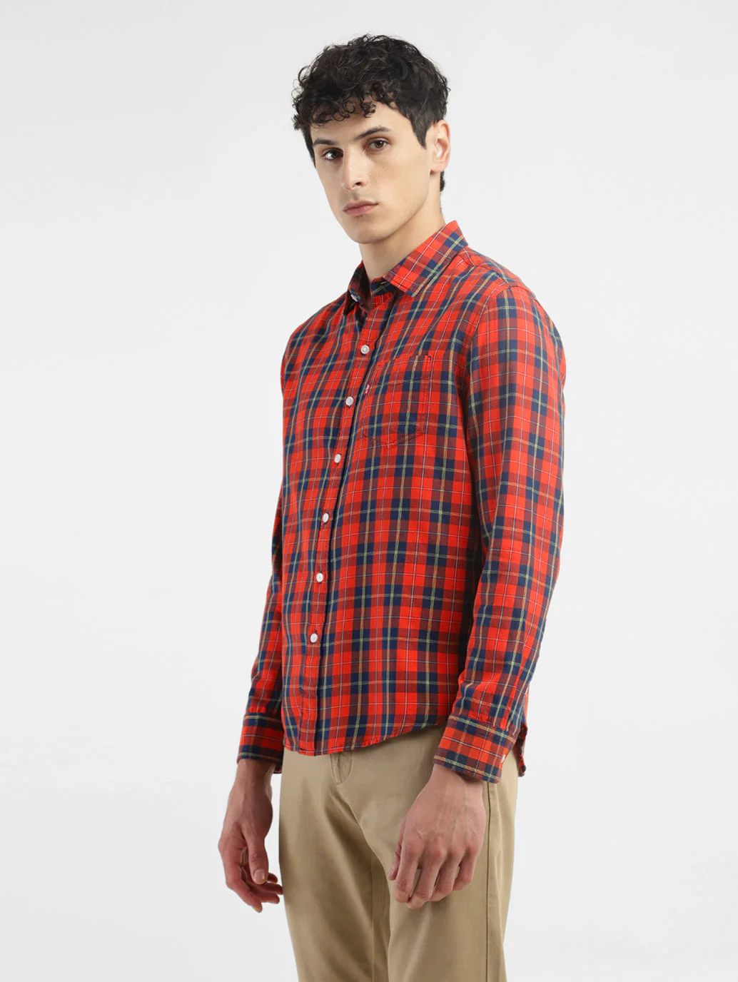 Men's Checkered Slim Fit Shirt - Image 4