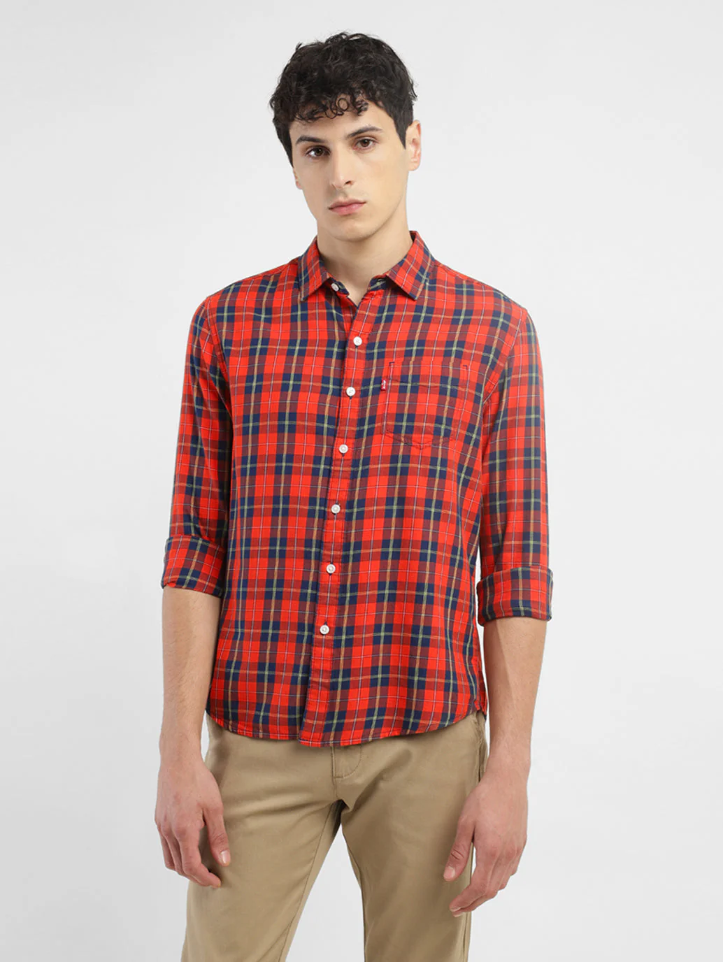 Men's Checkered Slim Fit Shirt - Image 6