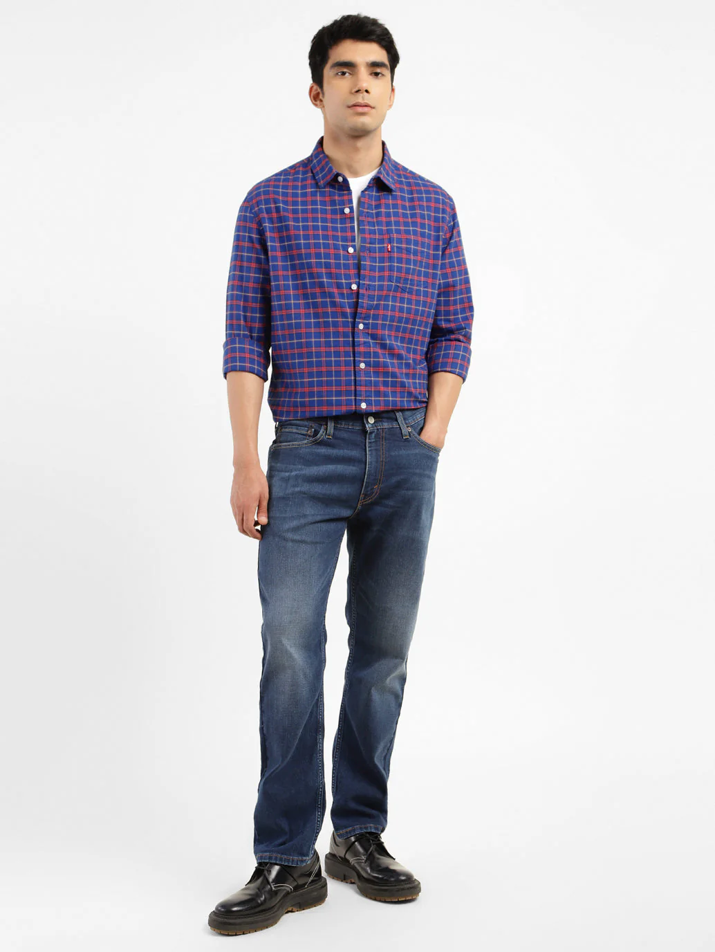 Men's Checkered Slim Fit Shirt - Image 2