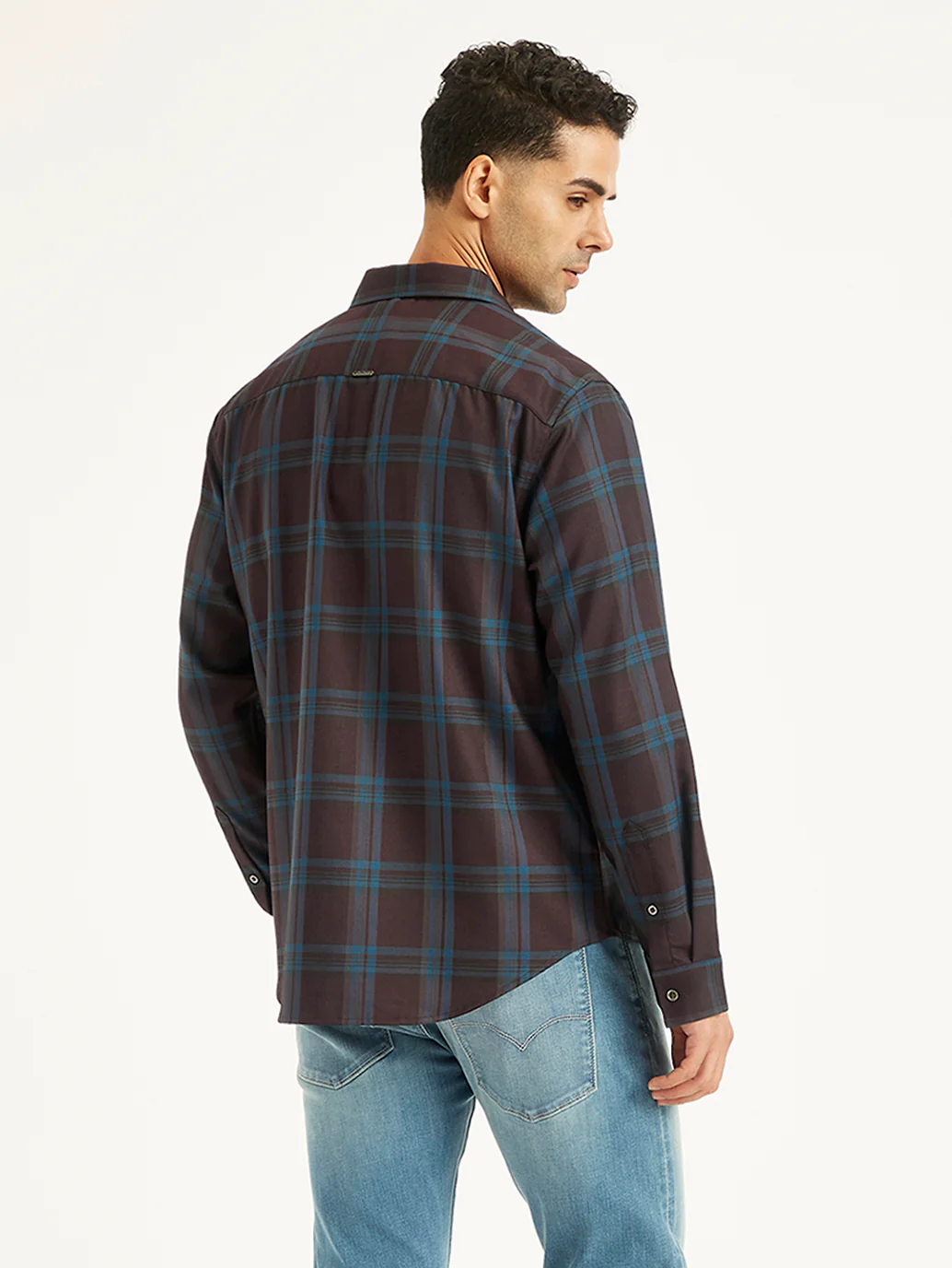 Men's Redloop Plaid Slim Fit Shirt - Image 5