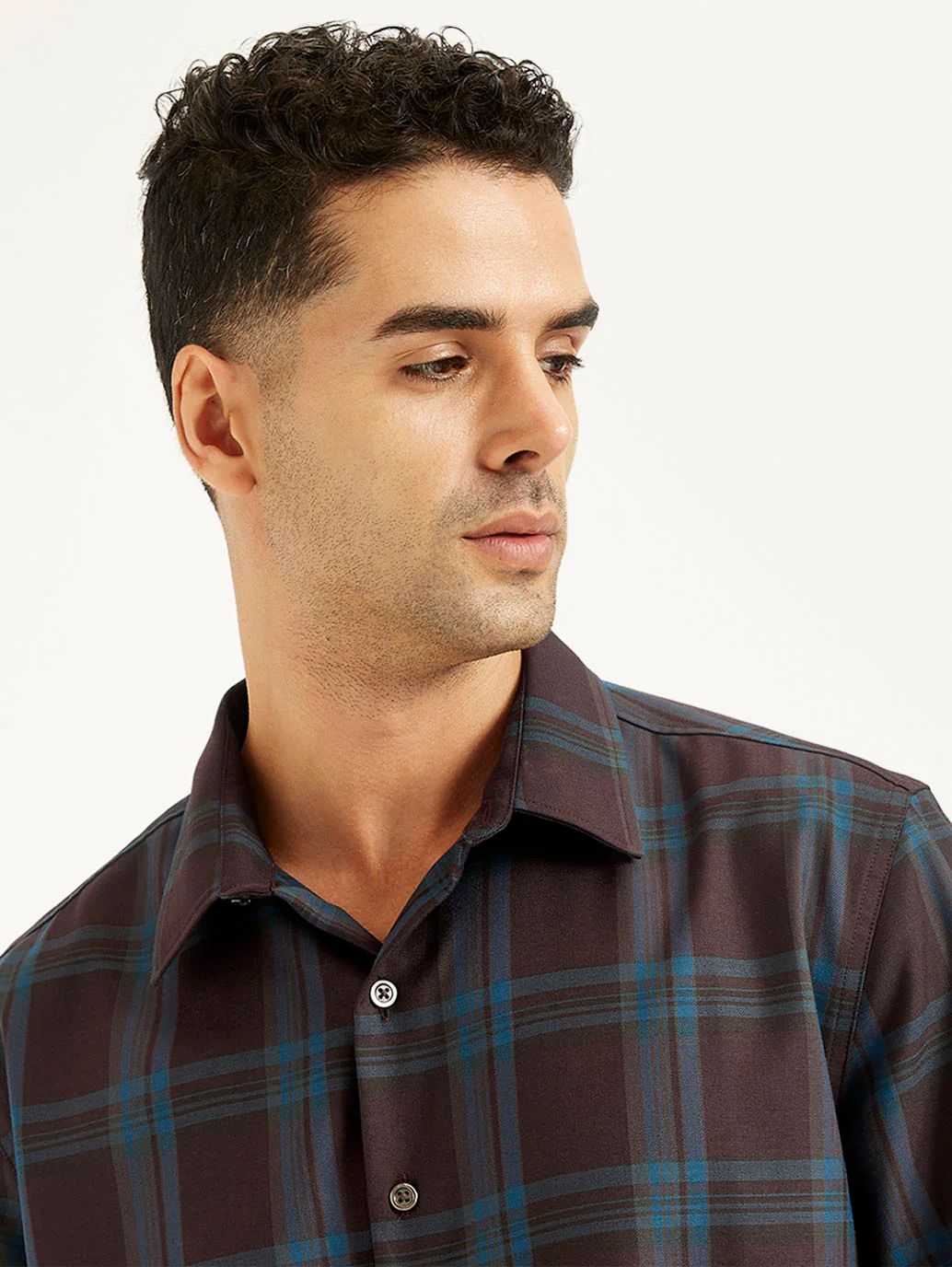 Men's Redloop Plaid Slim Fit Shirt - Image 6