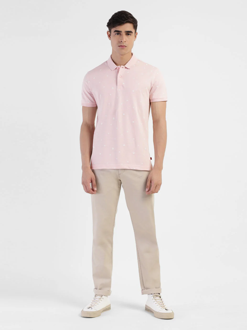 Men's Geometric Print Polo T-shirt - Image 5