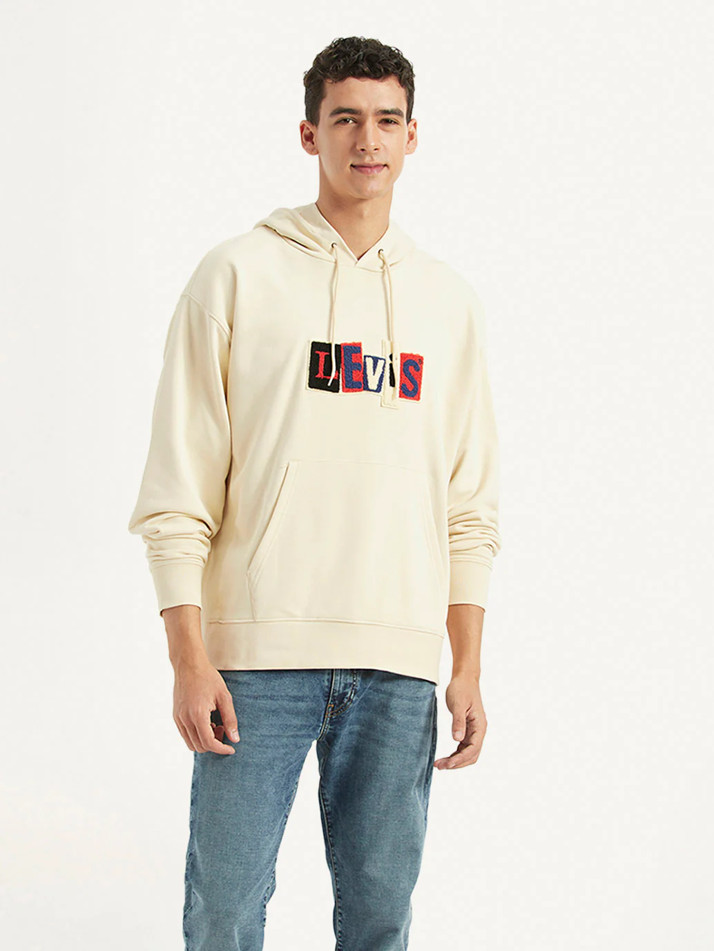 Men's Printed Beige Sweatshirt - Image 4