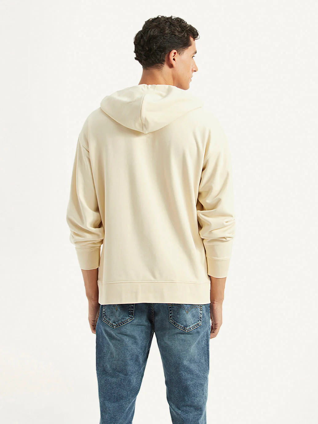 Men's Printed Beige Sweatshirt - Image 5