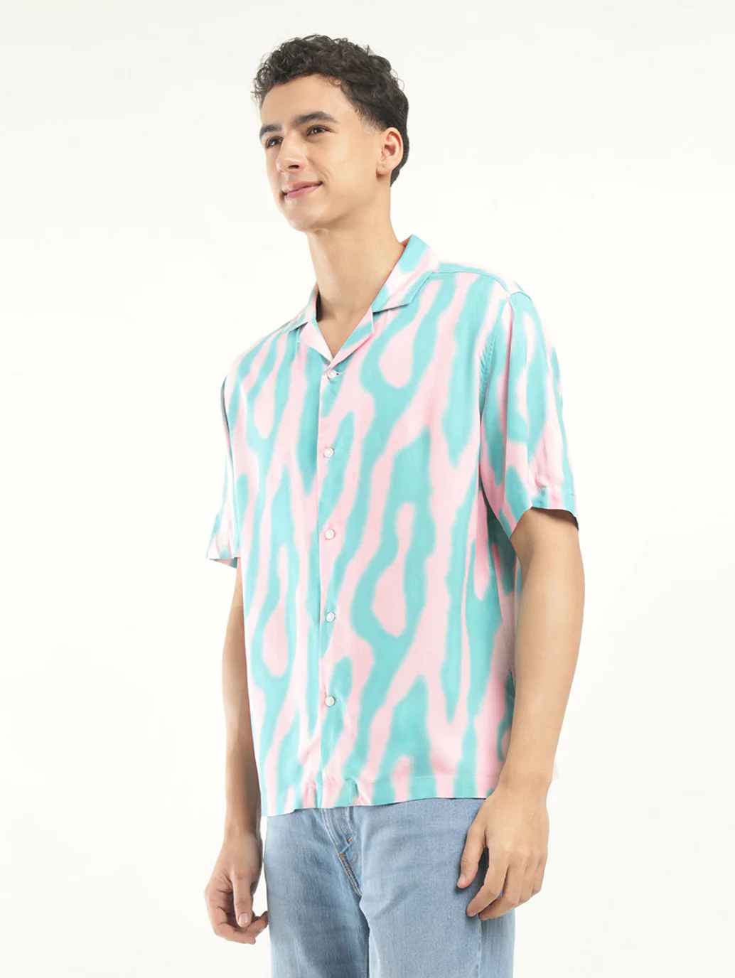 Men's Printed Camp Shirt - Image 5