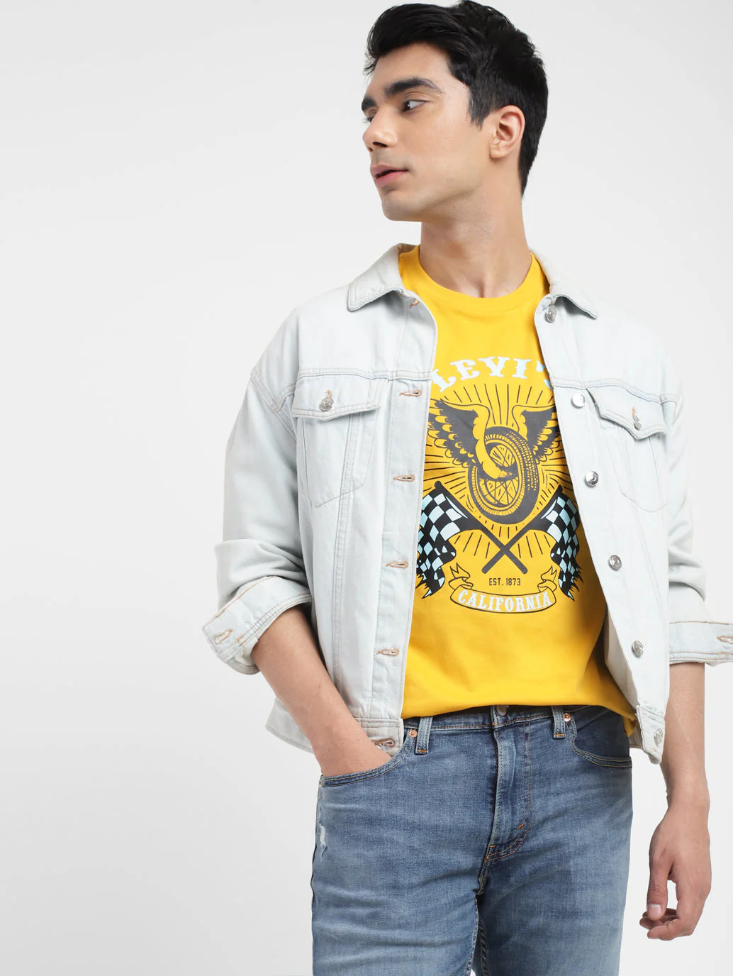 Men's Graphic Print Slim Fit T-shirt - Image 2