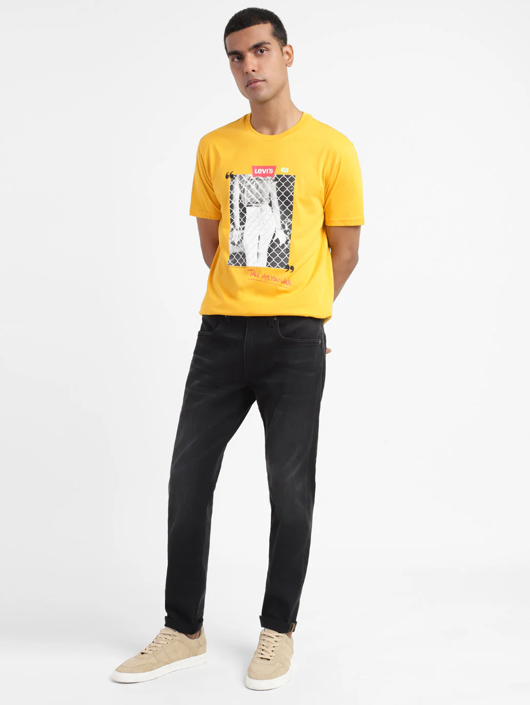 Men's Graphic Print Slim Fit T-shirt - Image 2