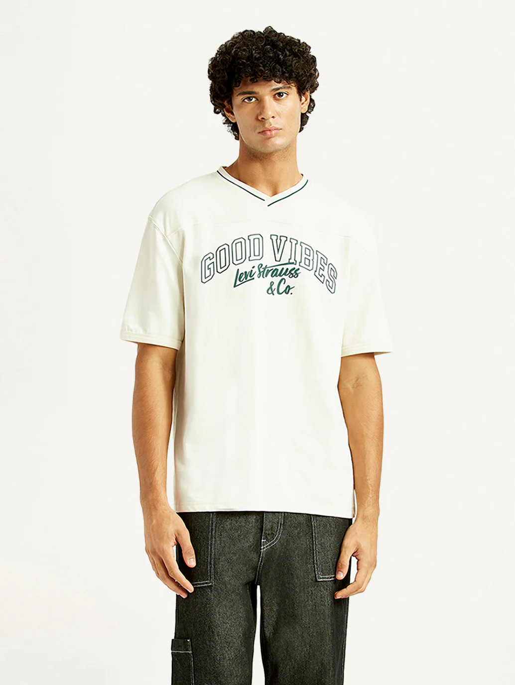 Men's Printed Loose Fit T-Shirt - Image 3