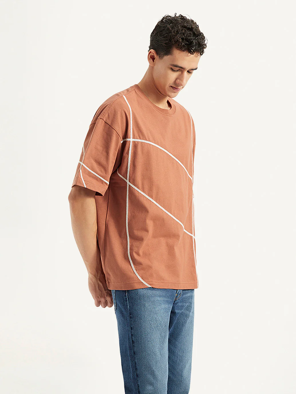 Men's Printed Loose Fit T-shirt - Image 3