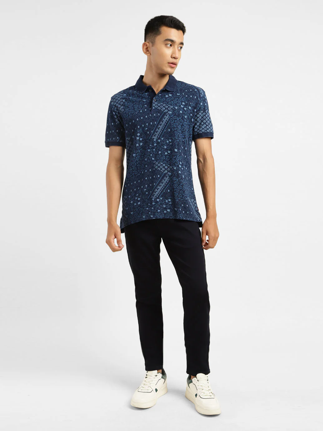 Men's Abstract Polo T-shirt - Image 5