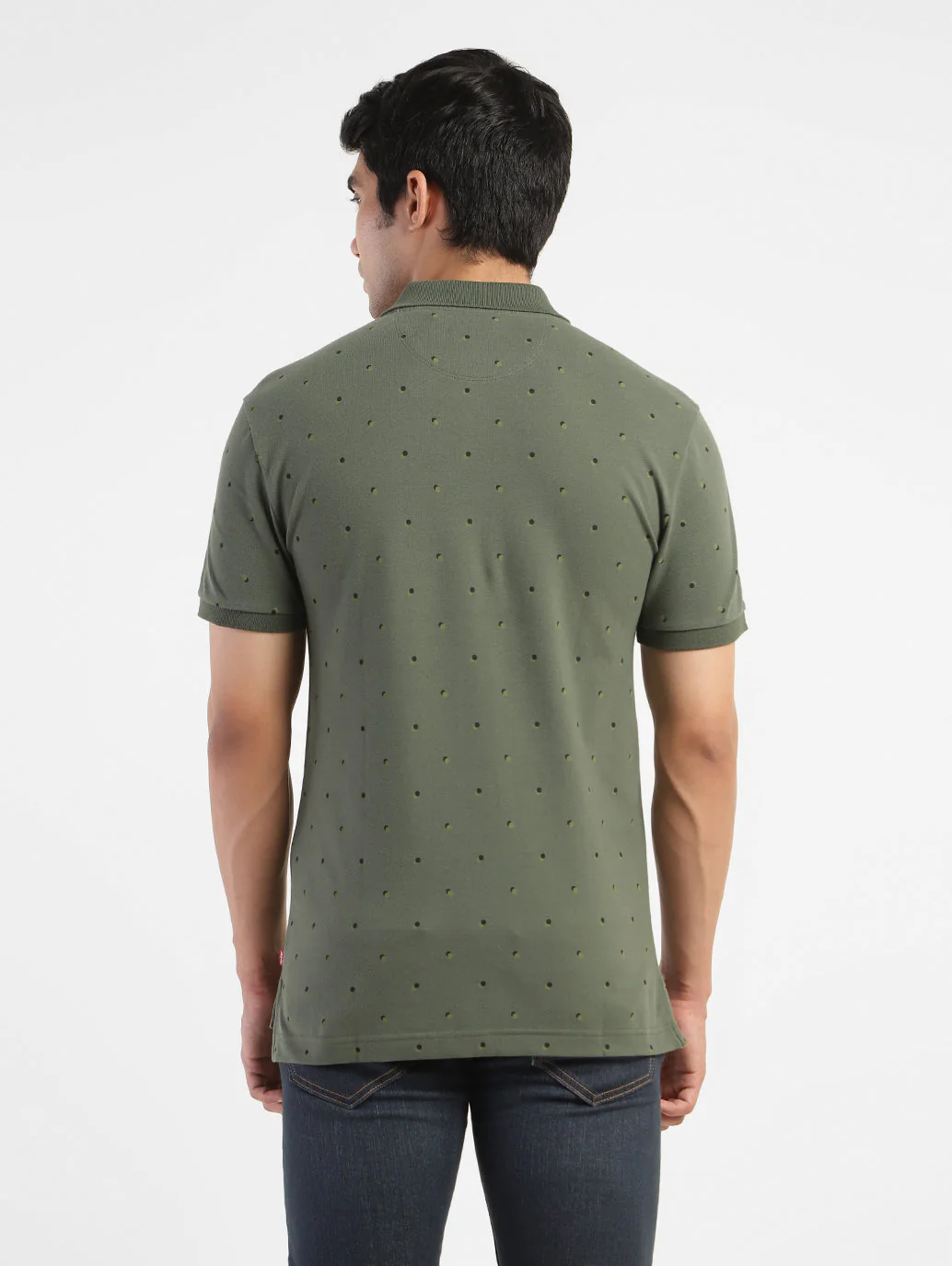 Men's Geometric Print Polo T-shirt - Image 3